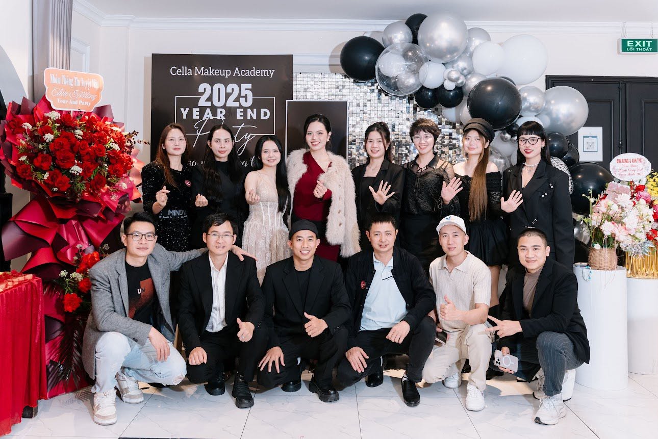 Tiệc tổng kết năm 2025 của Cella Makeup Academy